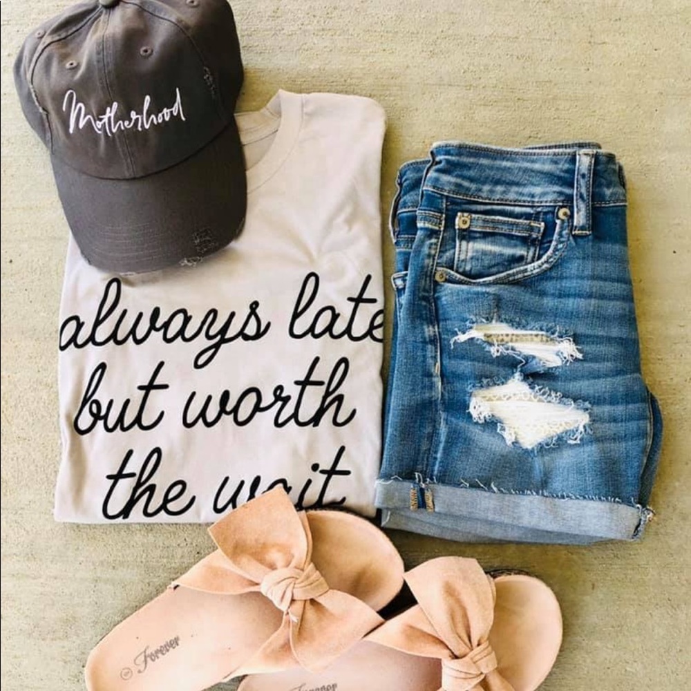 Always late but worth the wait Bella canvas tee